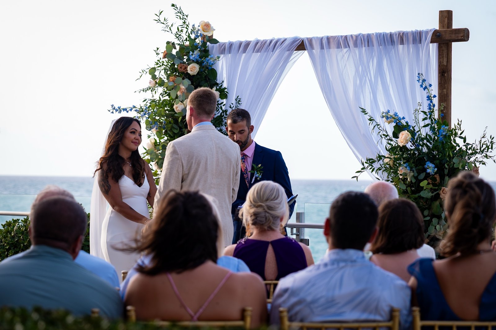 Close up of hands during the ceremony