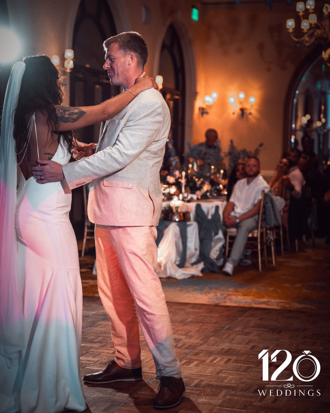 120 Weddings documenting a couple's celebration