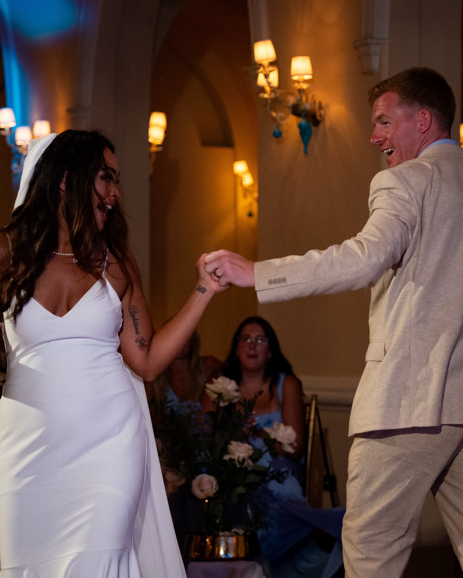 Close up during the first dance